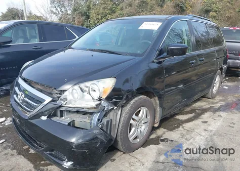 2007 Honda Odyssey Ex из США, поврежденный, VIN 5FNRL38487B002694